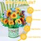 Get Well Soon Pop Up Cards, 3D Paper Flowers Bouquet Greeting Cards Sunflower Birthday Popup Cards Congratulations Gifts for Women Boss Best Friends Mother Parents Birthday Anniversary